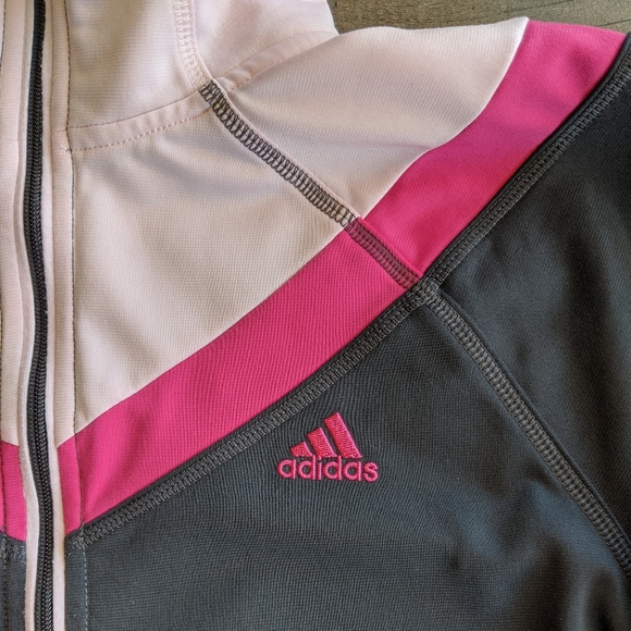 Woman's Adidas zipper down jacket size Medium - Picture 2 of 6